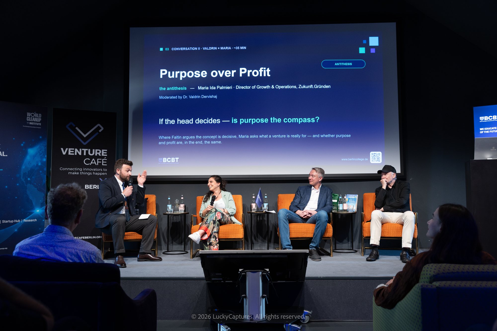 Conversation “Purpose over Profit” with Maria Ida Palmieri, moderated by Dr. Valdrin Dervishaj