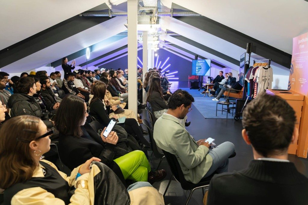 Audience at a We Create Future Stage evening at Venture Café Berlin